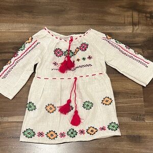 Ukrainian traditional embroidered dress baby girl 12 months 8 months